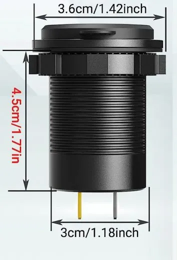 12V USB Einbau Steckdose USB 3.0 + USB C