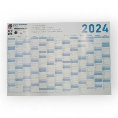 Jahresplaner Wandkalender 2024 DIN-A1 Junkers Profly