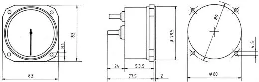 Winter Fahrtmesser 6 FMS mit EASA Form One