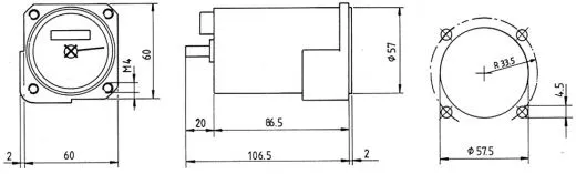 Winter Flugstundenzähler FSZM 57mm - Analog