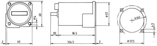 Winter Flugstundenzähler FSZMD 57mm - Digital