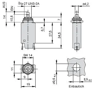 ETA Sicherung - Schutzschalter 1140 - 5A