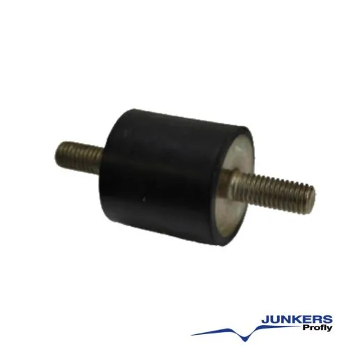 Gummi-Metall-Puffer / Schwinggummi 30,0 mm x 30,0 mm M8 x 23 mm