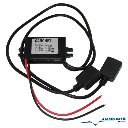 Dual USB Power Konverter 12V to 5V 3A 15W