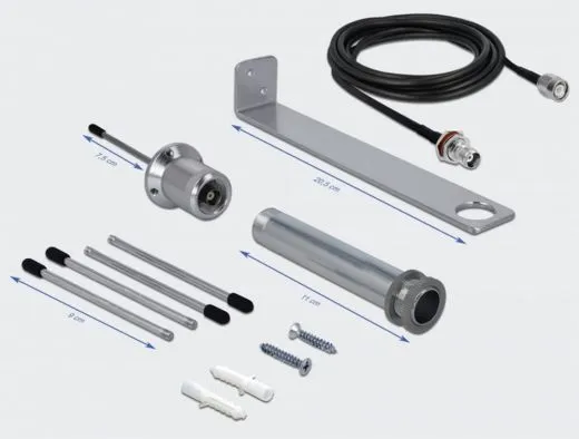 Antenne 868 MHz TNC Buchse 3 dBi omnidirektional Flarm Delock