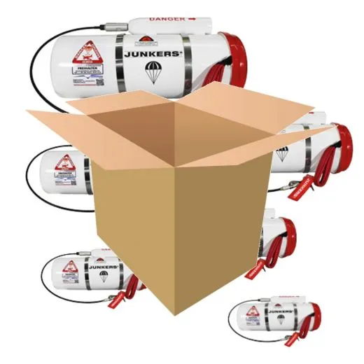 Gefahrgut Transportkarton für Junkers Magnum Container Rettungssysteme