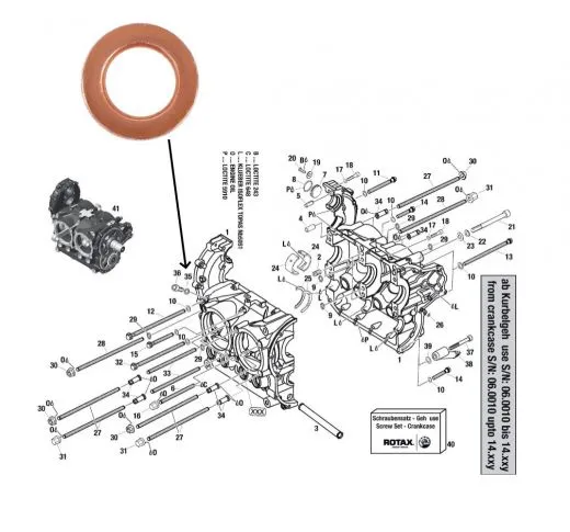 Dichtring 8x13 für Kurbelwellengehäuse Verschlussschraube A 8X13 DIN 7603