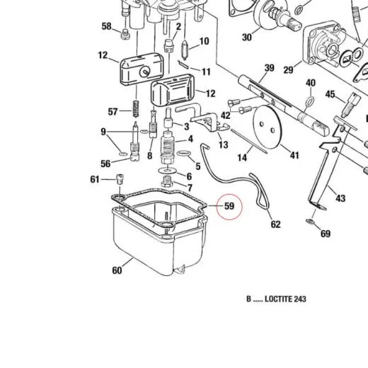 Rotax Vergaser Schwimmerkammerdichtung 912 / 914 - zertifiziert