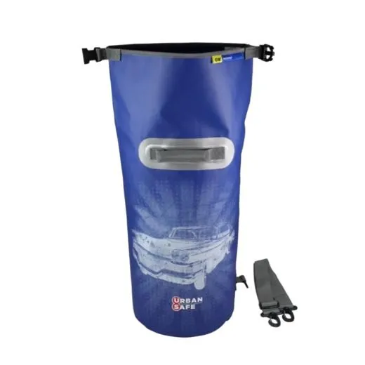 Wasserdichte Tasche Packsack Urban Safe 20 L Blau