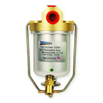 ACS Gascolator Benzinfilter mit Drainventil