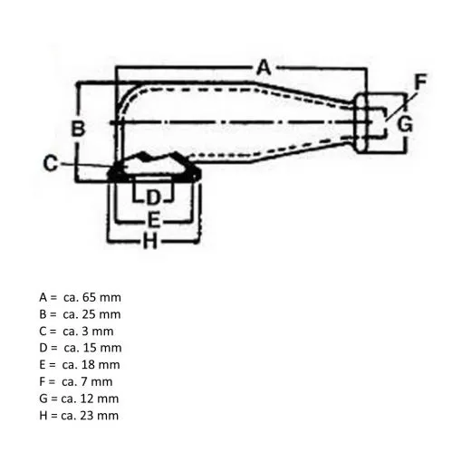 ACS Batterie Polabdeckung Polkappe Silikon Black