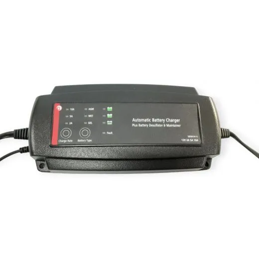 Automatisches Batterieladegerät 12V 2 / 5 / 10 A - Granit Black Edition