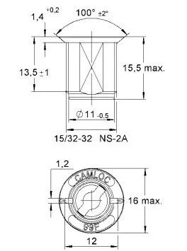 Camloc Haltenocke RC-99 für Verschlusszapfen, Schlitzkopf oder Flügelkopf