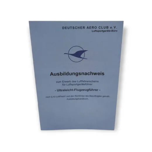 DAEC Ausbildungsnachweis Ultraleicht Luftsportgeräteführer