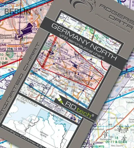 Deutschland Nord VFR Luftfahrtkarte – ICAO Karte 500k 2025