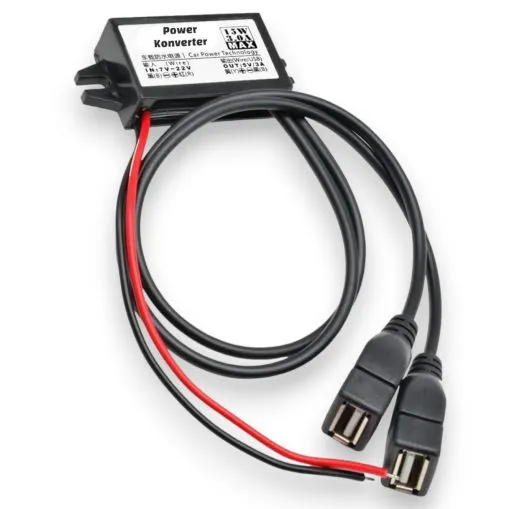 Dual USB Power Konverter 12V to 5V 3A 15W