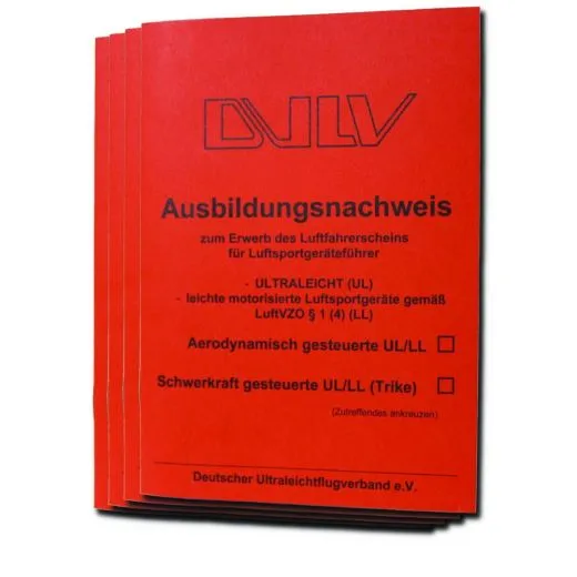 DULV Ausbildungsnachweis Ultraleicht Luftsportgeräteführer