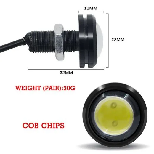 Mini LED Strobes Set 12V - Weiß