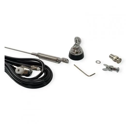 Flugfunk Antenne mit Edelstahlstrahler VU 108-550 / 108-550 MHz