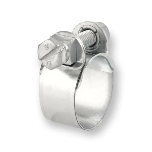 Normaclamp rundziehende Schlauchschelle, Stahl verzinkt 32,0 mm, Bandbreite 15 mm