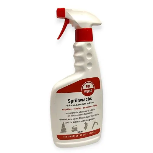 ROTWEISS Sprühwachs 500ml | Lackschutz für Auto, Boot & Flugzeug