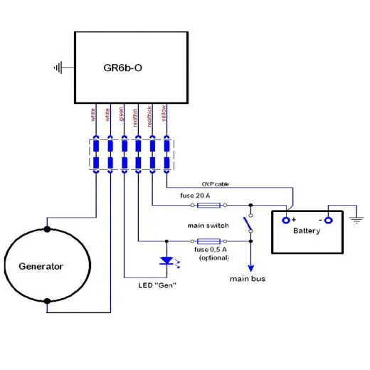 GR 6b+O Generator Regler mit Überspannungsschutz