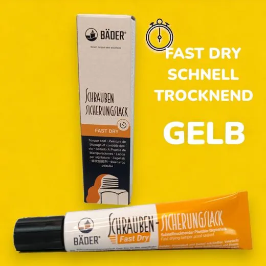 Schraubensicherungslack GELB FAST DRY 20ml Tube