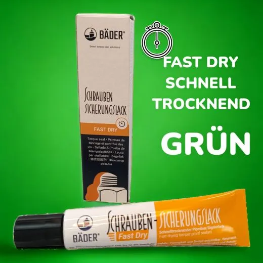 Schraubensicherungslack GRÜN FAST DRY 20ml Tube