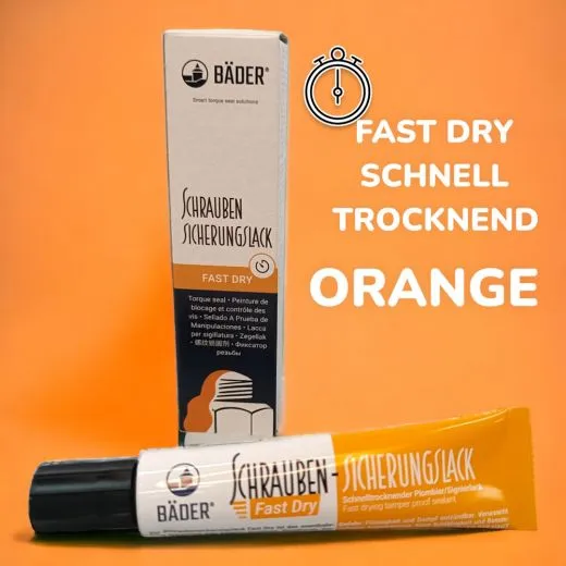 Schraubensicherungslack ORANGE FAST DRY 20ml Tube