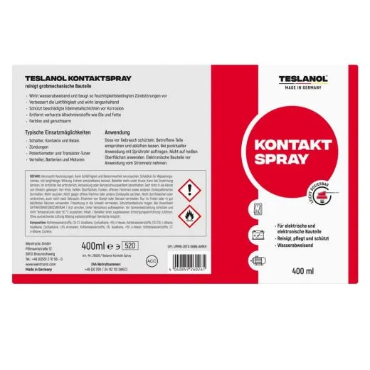 Teslanol Kontaktspray 400ml