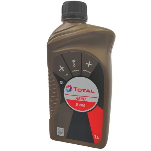 TOTAL AERO D 100 | Einbereichs Luftfahrtöl | Kolbenmotoren legiert | 1 Liter