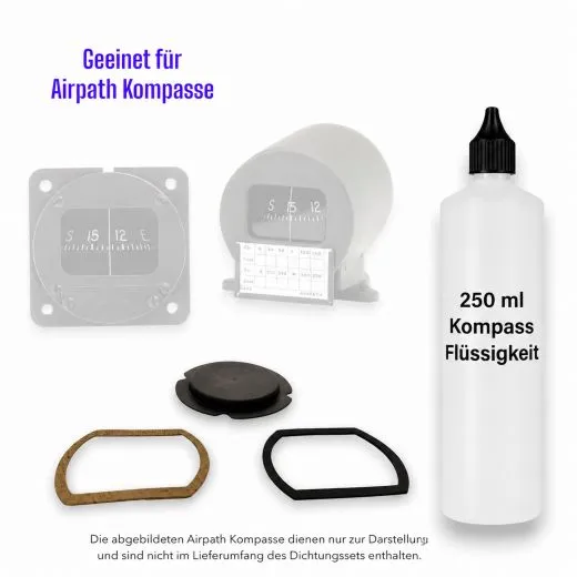 Winter 9074 Dichtungssatz | für Airpath Kompass C2300 & C2400 | inkl. 250ml Kompassflüssigkeit