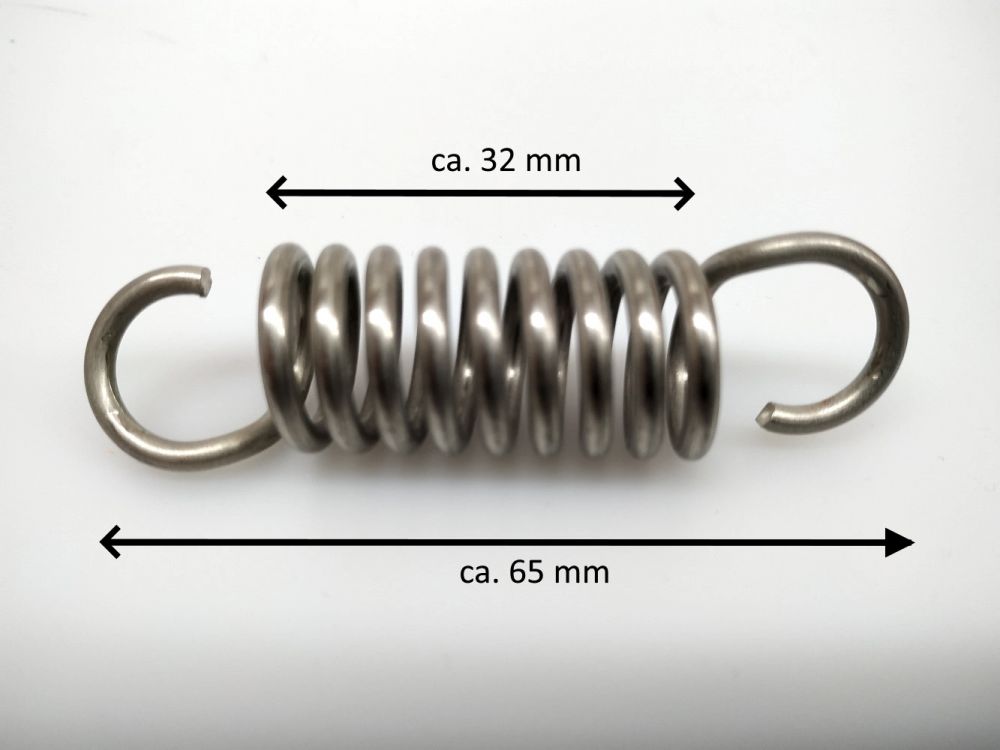 ABSOPRO Auspufffeder 74mm - Edelstahl Motorrad Feder Für Auspuffanlage