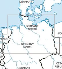 Deutschland Nord VFR Luftfahrtkarte – ICAO Karte 500k 2023