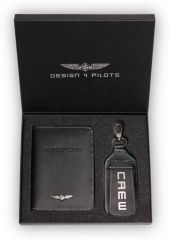 Pilot Passport Set - Leder Passporthülle & Kofferanhänger