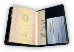 Pilot Passport Set - Leder Passporthülle & Kofferanhänger
