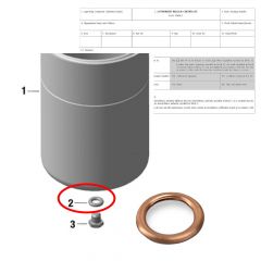 Rotax Kupfer Dichtring (asbestfrei) für die Ölablassschraube - zertifiziert