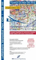 ICAO-Karte, Blatt Frankfurt (Ausgabe 2026), Segelflug 1:500.000 (Papier)