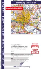 ICAO-Karte, Blatt Hamburg (Ausgabe 2025), Motorflug 1:500.000 (Papier)