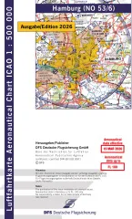 ICAO-Karte, Blatt Hamburg (Ausgabe 2026), Motorflug 1:500.000 (Papier)