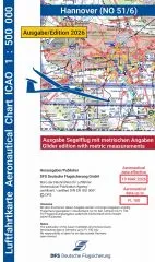 ICAO-Karte, Blatt Hannover (Ausgabe 2026), Segelflug 1:500.000 (Papier)