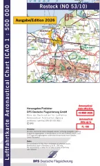 ICAO-Karte, Blatt Rostock (Ausgabe 2026), Motorflug 1:500.000 (Papier)