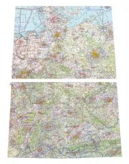 ICAO Wandkarte Deutschland, Blatt NORD + SÜD (1:500.000, Ausgabe 2025)