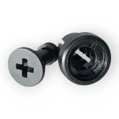 Panel Verschlussmuffe mit Kreuzschlitz schwarz