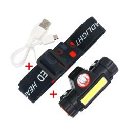 Kopflampe LED Scheinwerfer XPE + COB Magnetisch USB Aufladbar