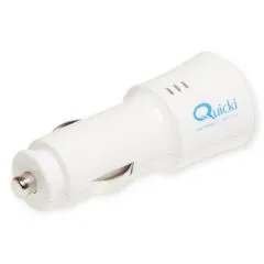 Dual USB-Ladegerät Quicki für ultraschnelles Laden 12-24 Volt - 2 x 2,4 A | FCC-zugelassen