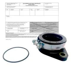 Rotax Vergaserstutzen mit O-Ring komplett - zertifiziert