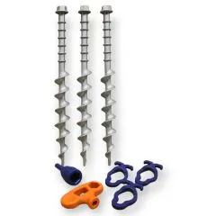 Schraub Erdanker Set aus Aluminium - Parking Kit für Flugzeuge