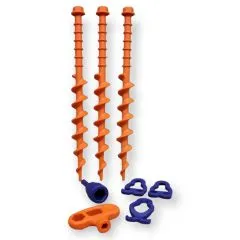 Schraub Erdanker Set aus Kunststoff - Parking Kit für Flugzeuge